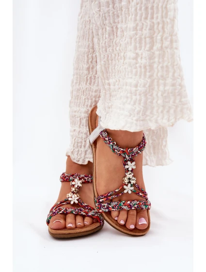 Dámské Ploché Sandály S Pásky A Přezkami  Multikolor model 21693421 - Artiker