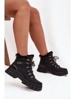 Zateplené dámské vysoké boty model 21728478 Černé - Lee Cooper