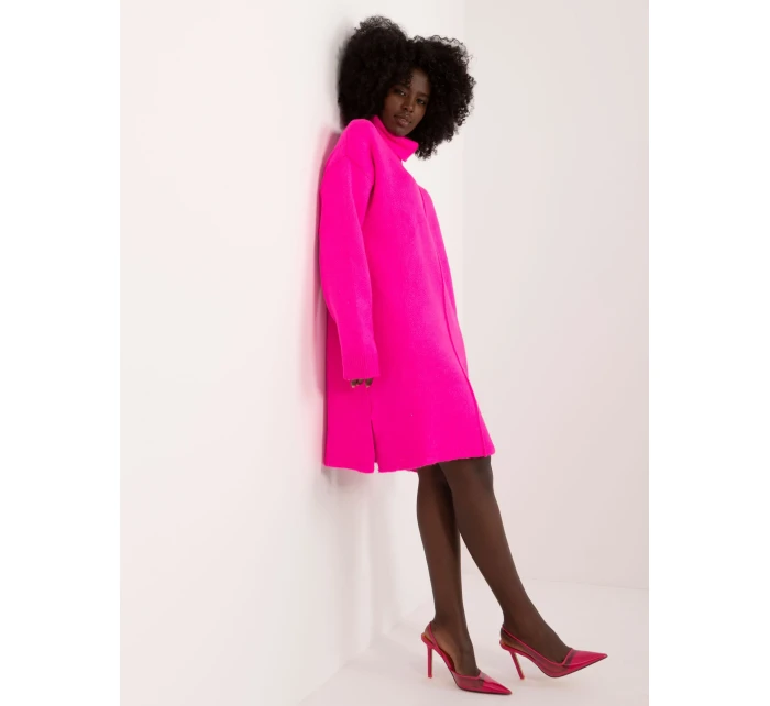 Šaty BA SK 0547.99 fluo ružová