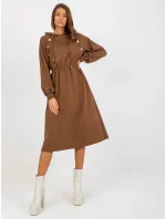 Dámske šaty RV SK 8336 hnedé Dámske šaty RV SK 8336 hnedé