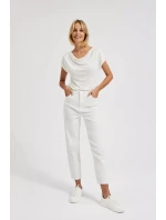 Dámske džínsy JE-4300 off-white - Moodo