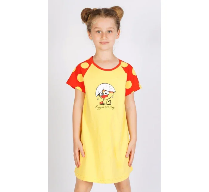 Detská nočná košeľa s krátkym rukávom Malé kurča