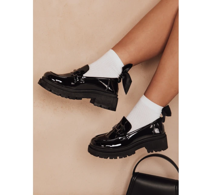 Dámské lakované mokasíny black Dstreet model 21983979 - FashionStreet