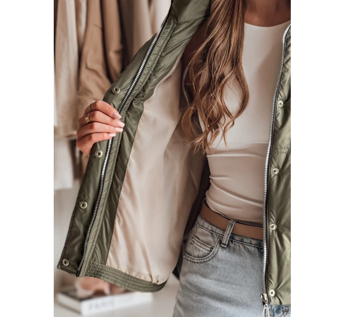 Dámska prechodná prešívaná bunda MARISSIA zelená FashionStreet TY4852