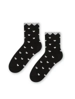 Dámské ponožky model 14559108 Srdce - Steven Dámské ponožky model 14559108 Srdce - Steven