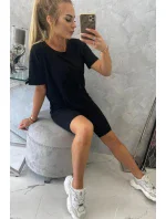 Súprava top+legíny čierna