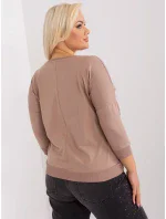 Bluzka RV BZ model 19143227 ciemny bezowy - FPrice Bluzka RV BZ model 19143227 ciemny bezowy - FPrice