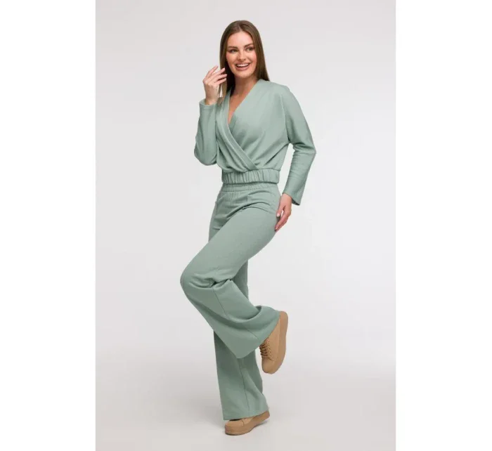 B292 Zavinovacie tričko - mentolové