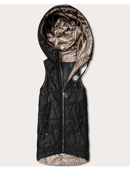 Tenký rukáv s kontrastným lemovaním Goodlookin black (B8583-1) Tenký rukáv s kontrastným lemovaním Goodlookin black (B8583-1)