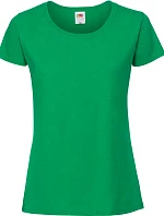 Fruit of the Loom Lady-Fit Iconic 195 T Dámske tričko z hrubej bavlny 16.1424 kelly green