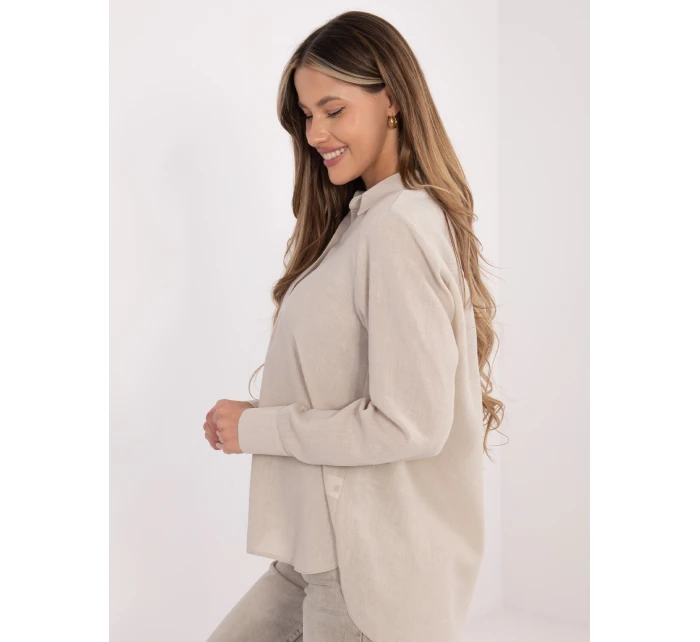 Košeľa LK KS 510109.70 béžová