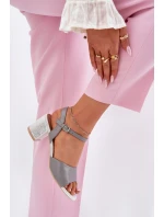 Sandále na podpätku model 213012 Krok vo veľkom štýle