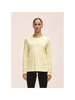 Dámske tréningové tričko Casall Soft Texture Long Sleeve, žlté