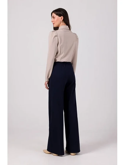 model 18914941 Kalhoty s předním prošíváním tmavě modré - BeWear model 18914941 Kalhoty s předním prošíváním tmavě modré - BeWear