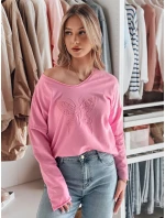 Dámska blúzka oversize FLOFLY ružová FashionStreet RY2784