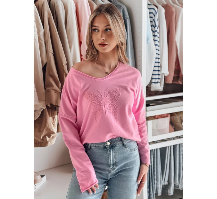 Dámska blúzka oversize FLOFLY ružová FashionStreet RY2784
