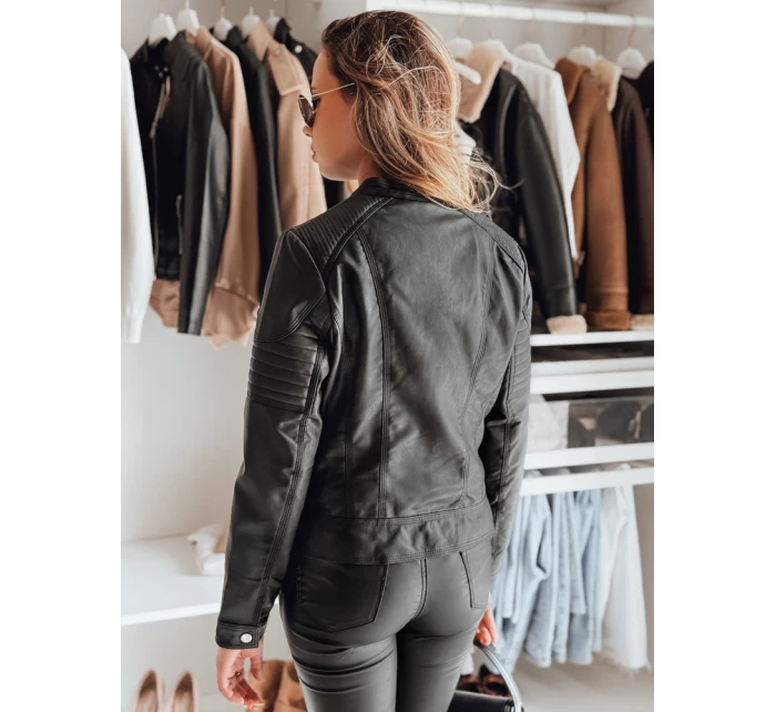 Dámská kožená bunda black Dstreet model 21990633 - FashionStreet