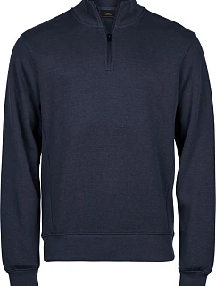 Tee Jays TJ 5506 Mikina z interlocku so zipsom na 1/4 dĺžky 18.5506 tmavomodrá