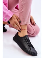 Damskie Skórzane Wiązane Klasyczne Trampki Czarne Misima Damskie Skórzane Wiązane Klasyczne Trampki Czarne Misima