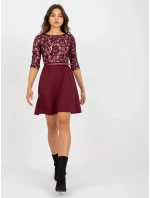 Dámské šaty LK SK model 21884456 fialové - Lakerta