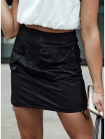 Dámska mini sukňa QUILLA čierna FashionStreet CY0462 Dámska mini sukňa QUILLA čierna FashionStreet CY0462