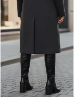 Dámske čierne čižmy na podpätku FashionStreet ZY1334 Dámske čierne čižmy na podpätku FashionStreet ZY1334