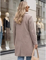 Dámsky klasický jednořadový kabát Fango FashionStreet NY0796 Dámsky klasický jednořadový kabát Fango FashionStreet NY0796