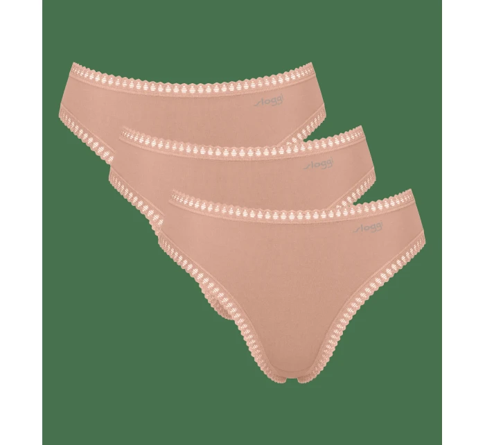 sloggi GO Crush High leg C3P - BROWN - SLOGGI BROWN - SLOGGI