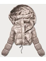 KRÓTKA KURTKA PUCHOWA CROP BEŻ model 21243924 - HONEY WINTER