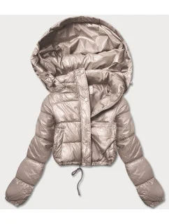 KRÓTKA KURTKA PUCHOWA CROP BEŻ model 21243924 - HONEY WINTER