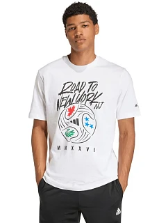 Pánske tričko adidas FIFA World Cup 26TM Road to NYNJ Graphic t-shirt white KB2535 pánske