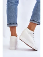 Vysoké tenisky na klínu Big Star Bílé model 21608832 - Big Star Shoes