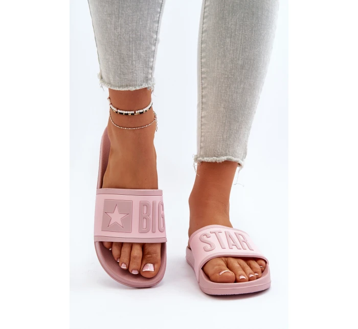 Dámské Žabky Big Star model 21651547 Růžové - Big Star Shoes