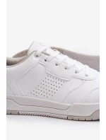 Sneakersy Męskie Z Eko Skóry Białe Radikalle Sneakersy Męskie Z Eko Skóry Białe Radikalle