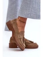 Dámské Semišové Mokasíny S  D&A Hnědé model 21660223 - S.Barski