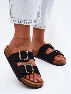 Dámské Pantolety Černé S Remínky Lee Cooper LCW-26-35-4450L