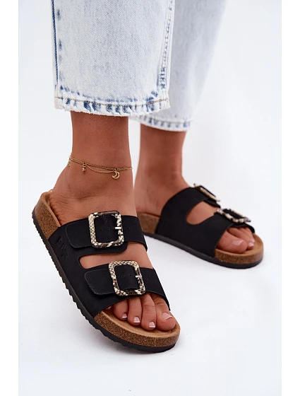 Dámské Pantolety Černé S Remínky Lee Cooper LCW-26-35-4450L