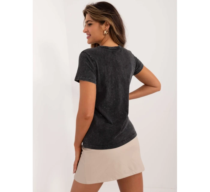 Blúzka D12048M02556E tmavosivá