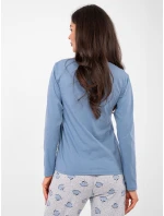 DU PI FP 008.30 sivomodré pyžamo