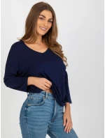 Bluzka RV BZ model 18510331 granatowy - FPrice Bluzka RV BZ model 18510331 granatowy - FPrice