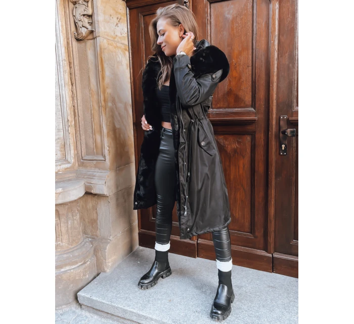 Dámska zimná bunda HARPERSOFT black FashionStreet TY3688 Dámska zimná bunda HARPERSOFT black FashionStreet TY3688