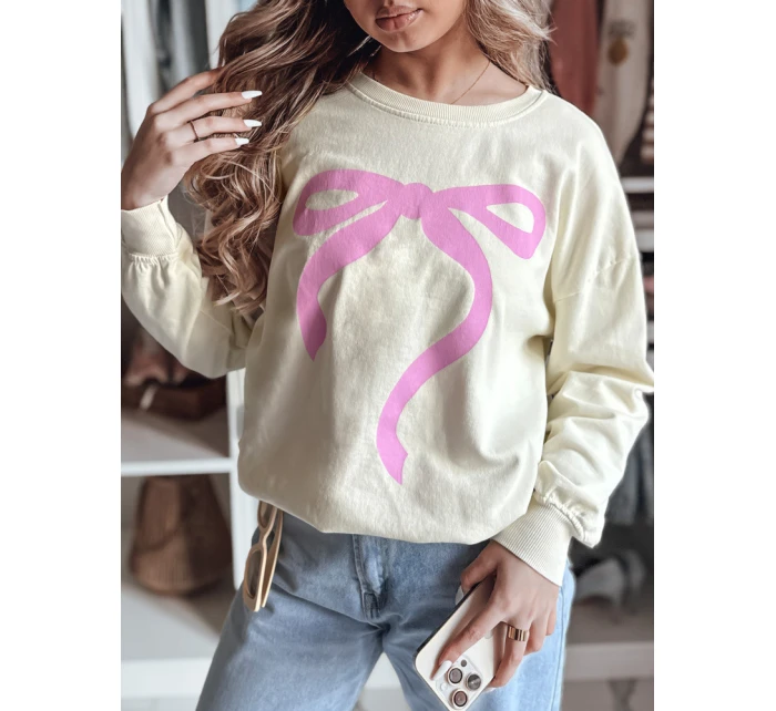 Dámska nadrozmerná mikina SOFTTIE béžová FashionStreet BY1356 Dámska nadrozmerná mikina SOFTTIE béžová FashionStreet BY1356