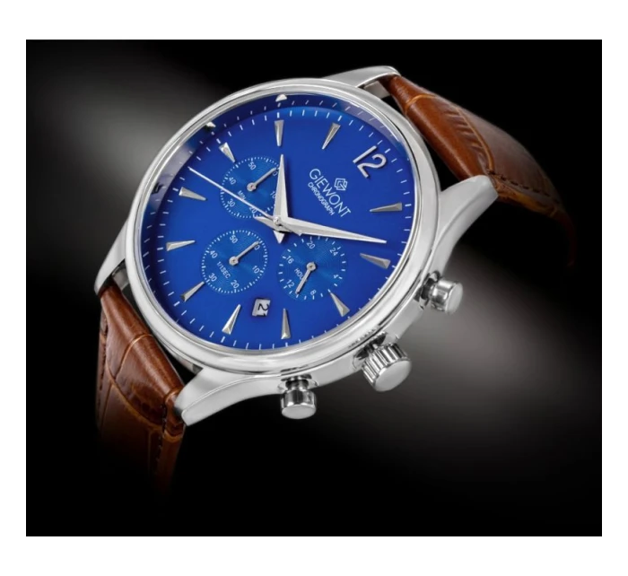Pánske hodinky Giewont Chronograph Sapphire Brown and Blue GW6310-A5 Pánske hodinky Giewont Chronograph Sapphire Brown and Blue GW6310-A5