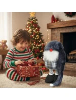 DEKORATÍVNY TRPASLÍK NA TELESKOPE 38-88CM SIVÝ