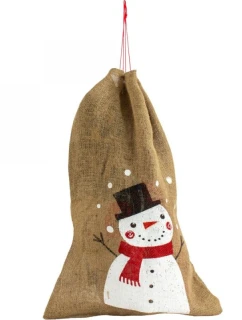 JUTOVÁ DARČEKOVÁ TAŠKA 70X50CM SNEHULIAK