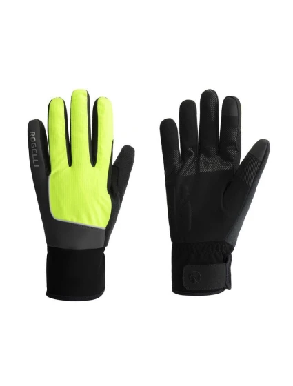 Zimné rukavice Rogelli ESSENTIAL HIVIS fluo L