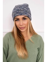 Dámska čiapka Eliza K205 dark grey+jeans Dámska čiapka Eliza K205 dark grey+jeans