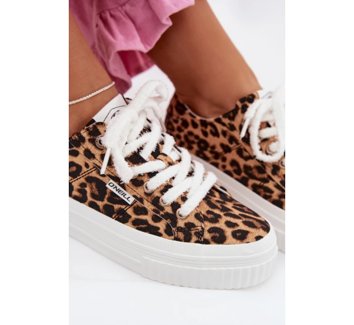 Dámské tenisky na platformě O`NEILL SPINNA C WOMEN LOW 90261009.92A Leopardí vzor