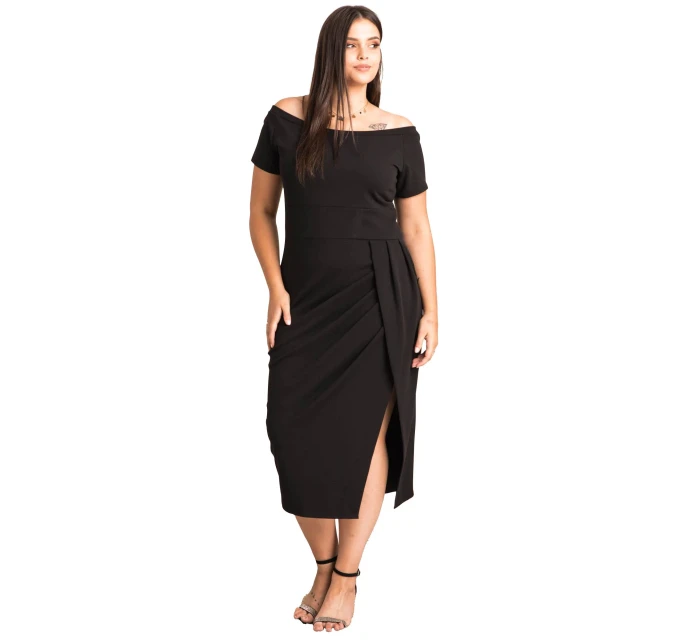 Dámske šaty SA566 čierne - Karko