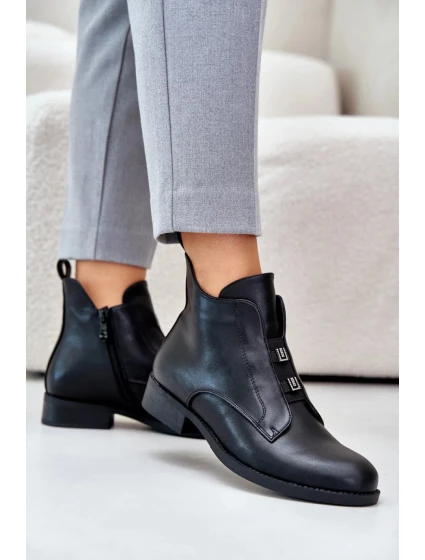 Dámske členkové topánky HY42-716 model 202118 Black - S.Barski